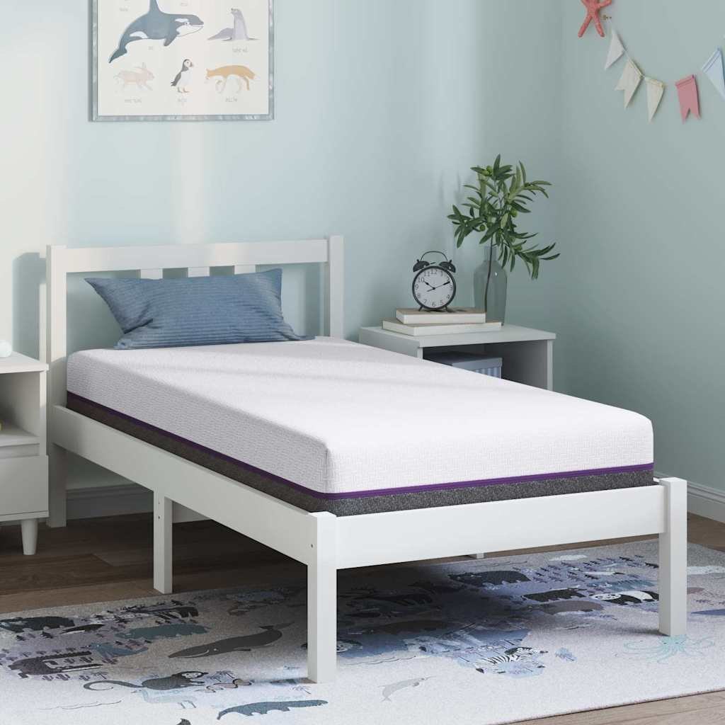 Materac Biały, Szary 80 x 160 cm Pianka Lumarko!