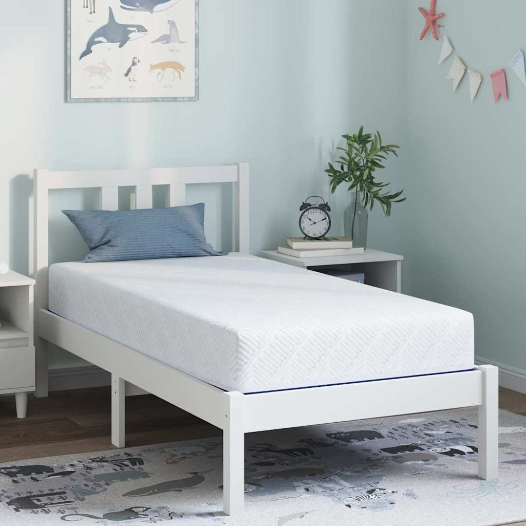 Materac Biały, niebieski 80 x 160 cm Pianka Lumarko!