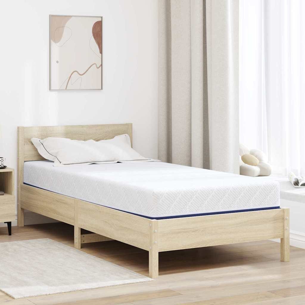 Materac Biały, niebieski 90 x 200 cm Pianka Lumarko!
