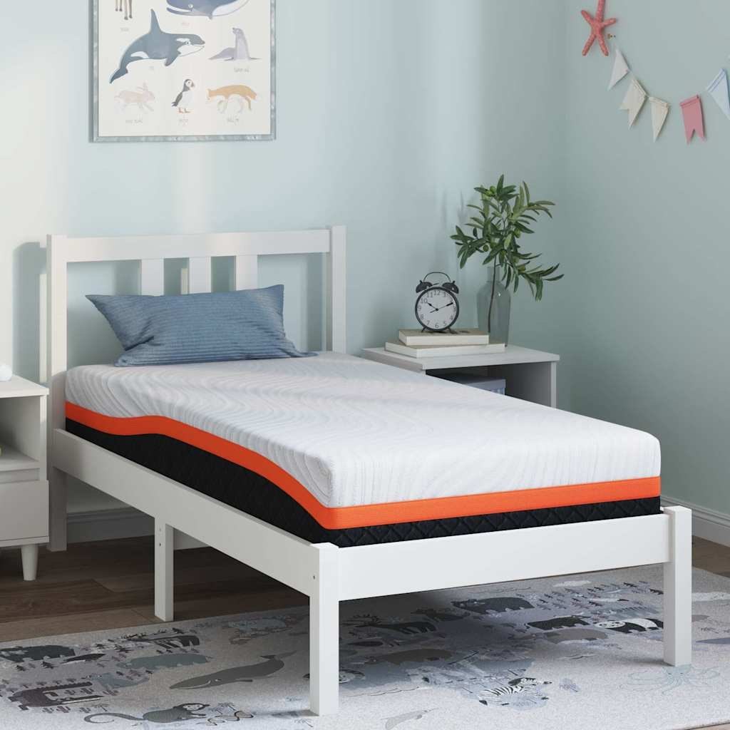 Materac Biały, Szary 80 x 160 cm Pianka Lumarko!