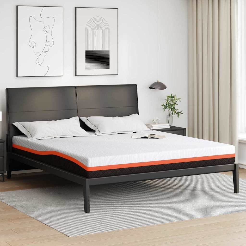 Materac Biały, Szary 180 x 200 cm Pianka Lumarko!