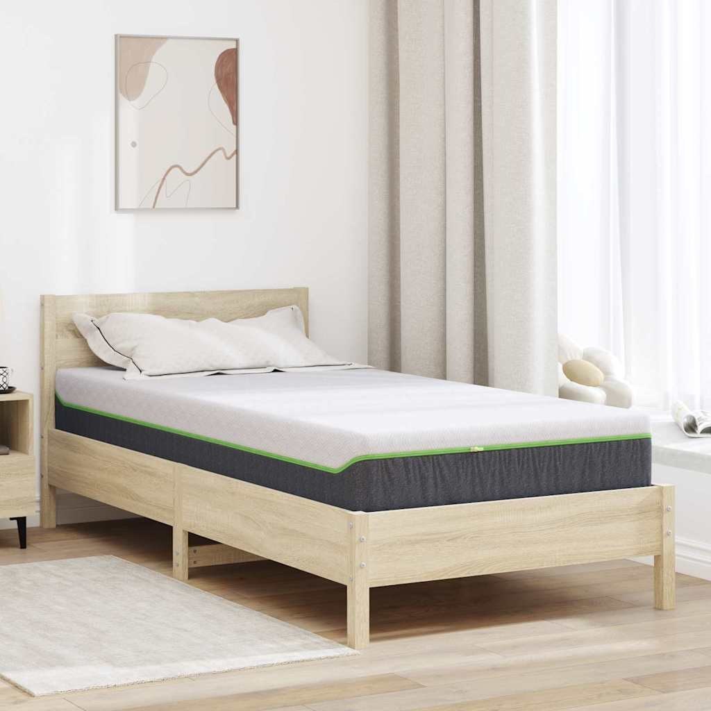 Materac Biały, Szary 90 x 200 cm Pianka Lumarko!