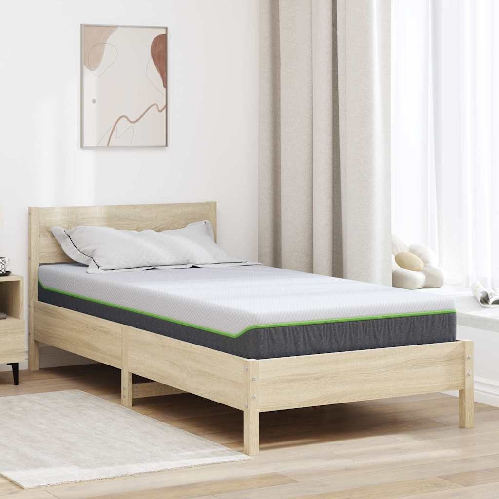 Materac Biały, Szary 90 x 200 cm Pianka Lumarko!