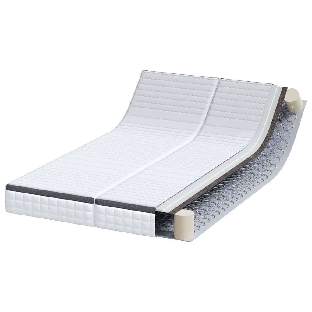 Materac 2 pcs Biały, Szary 60 x 200 cm Dziane tkanina Lumarko!