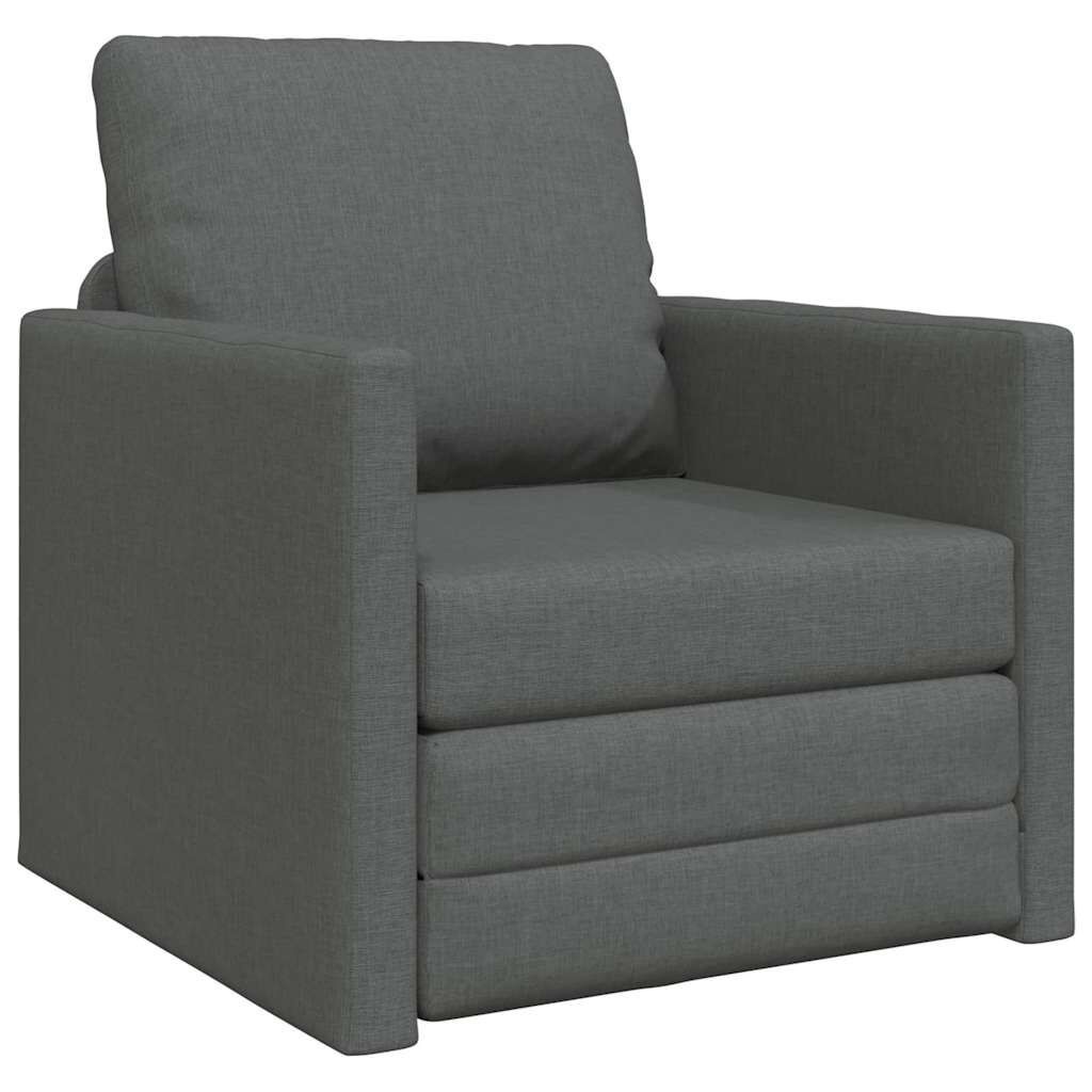 Sofa na Boże Narodzenie 2 w 1 Ciemnoszara 74x77x81 cm Tkanina Lumarko!