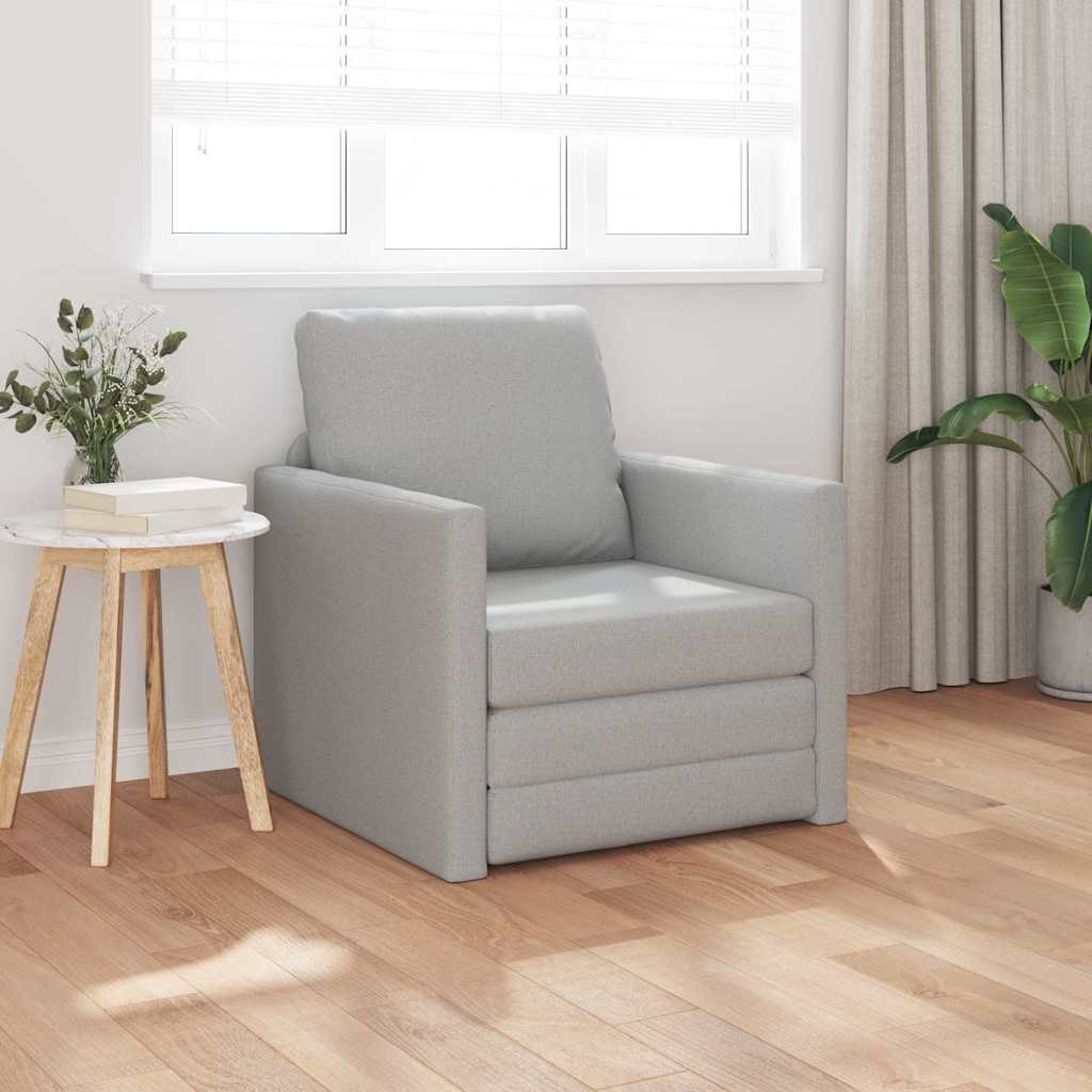 Sofa łóżko 2-w-1 Chmurka Szary 74x77x81 cm Tkanina Lumarko!