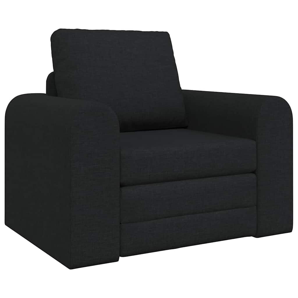 Sofa łóżko 2 w 1 Czarna 98x71x83 cm Tkanina Lumarko!