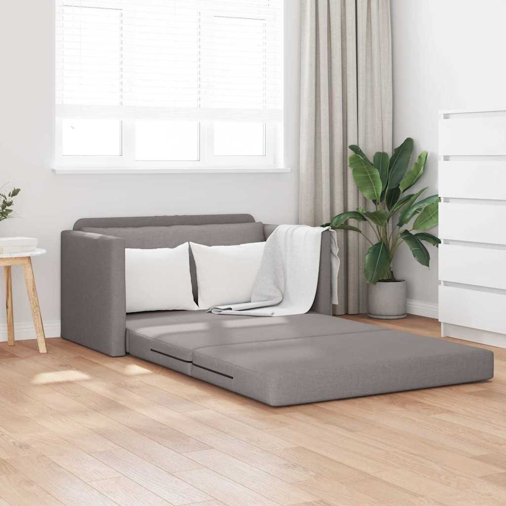 Sofa jednoczesna 2 w 1 Taupe 124x71x78 cm Tkanina Lumarko!