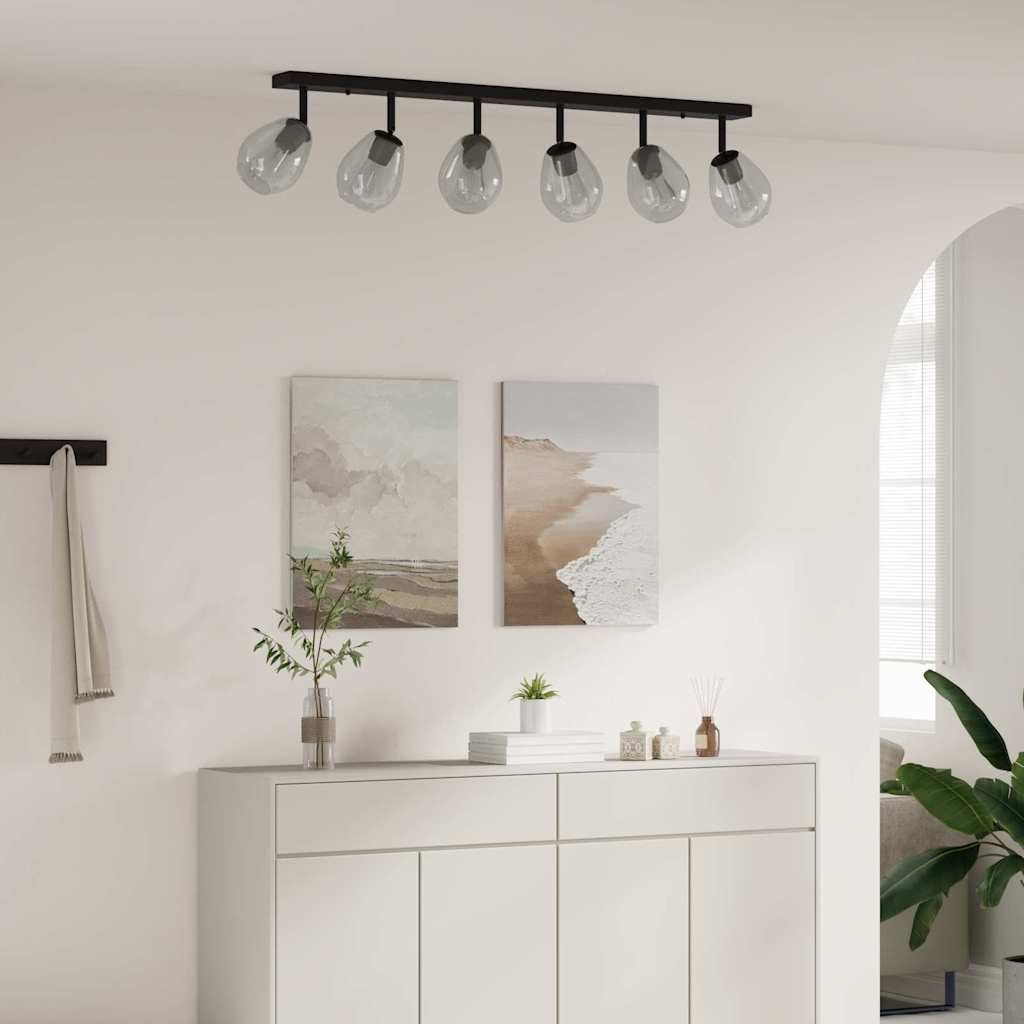 Lampy sufitowe z regulowanym kloszem ze szkła w antracycie E27 Lumarko!