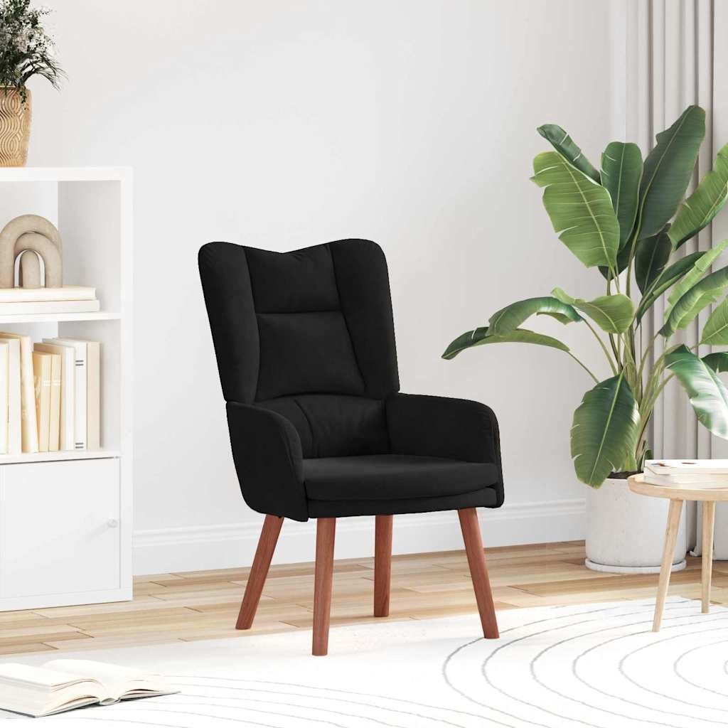 Fotel Czarny 63 x 67 x 94 cm Aksamit