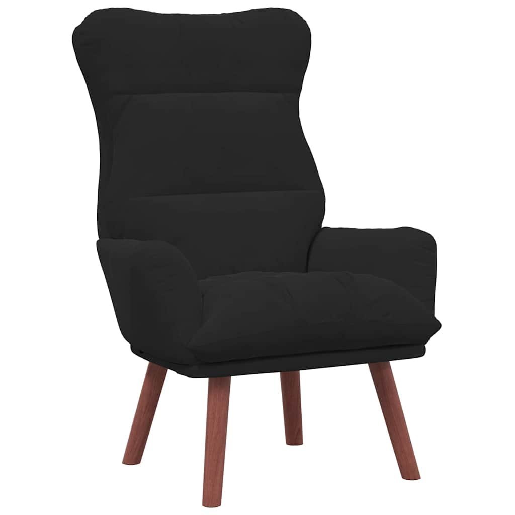 Fotel Czarny 69 x 74 x 93 cm Aksamit
