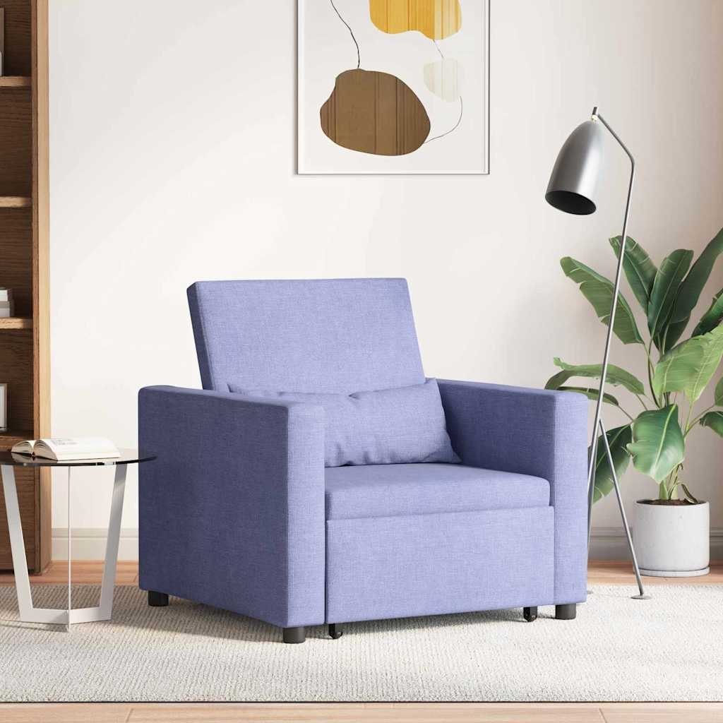Fotel 3-w-1 Łóżko-sofa Dżinsowy Niebieski Lumarko!