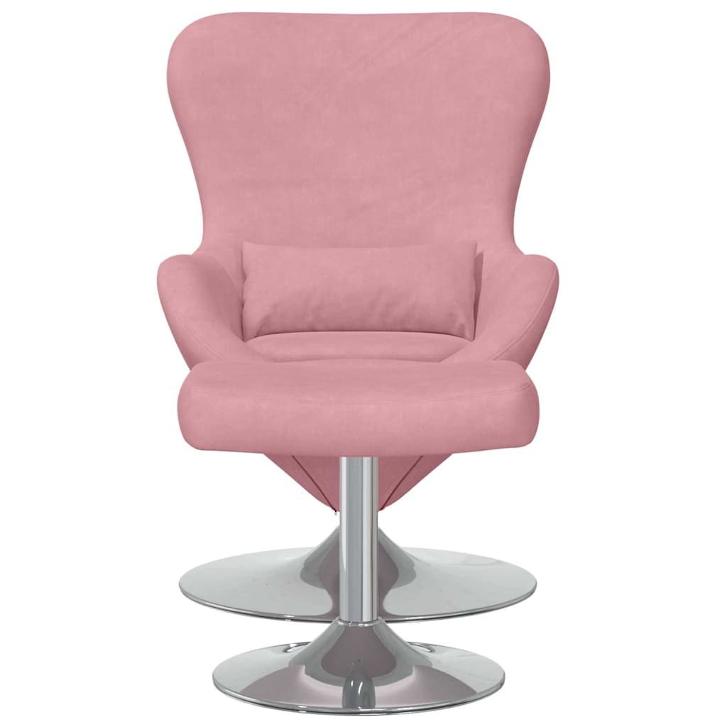 Fotel jajo 2 pcs Różowy 63 x 73 x 90 cm Aksamit Lumarko!