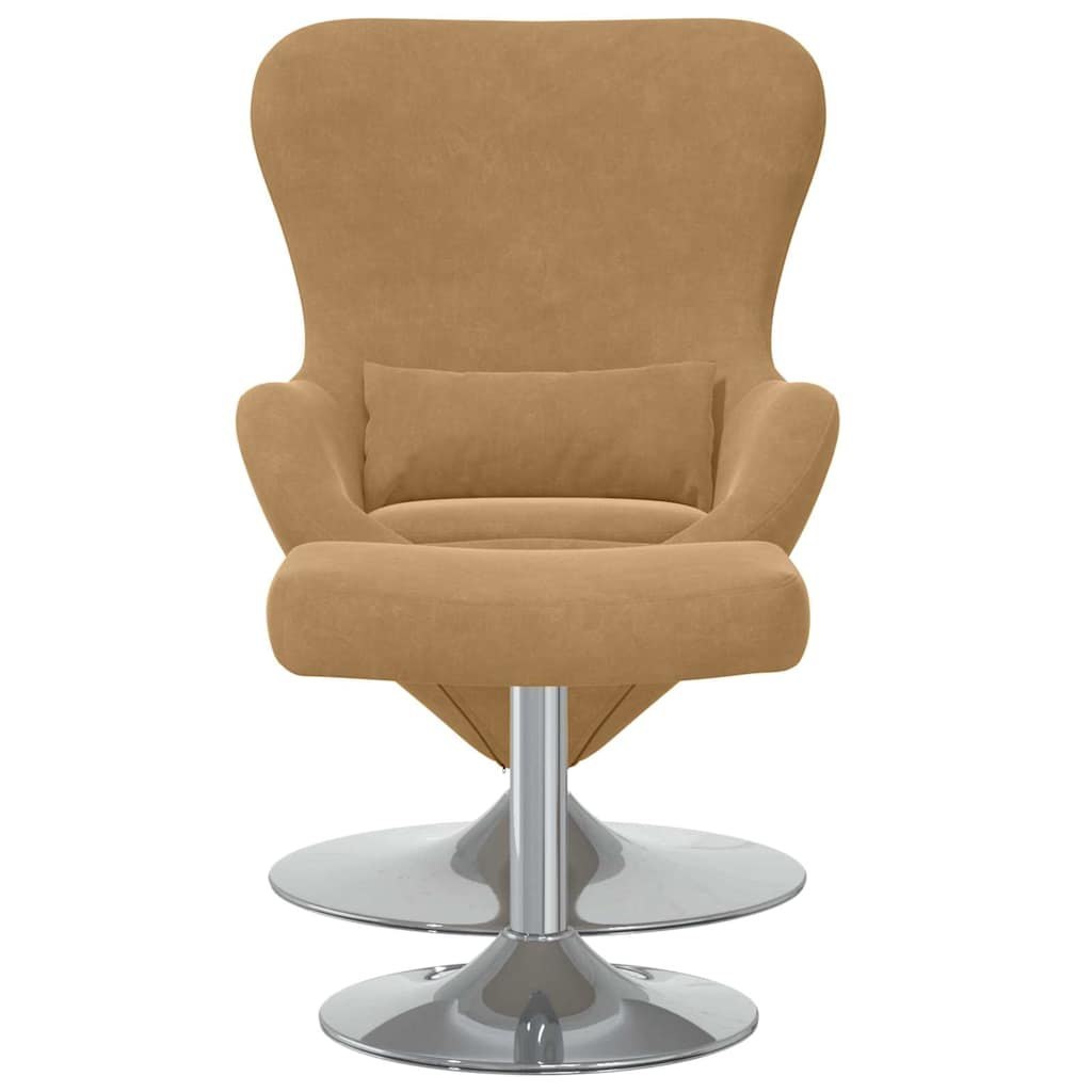 Fotel jajo 2 pcs Brązowy 63 x 73 x 90 cm Aksamit Lumarko!