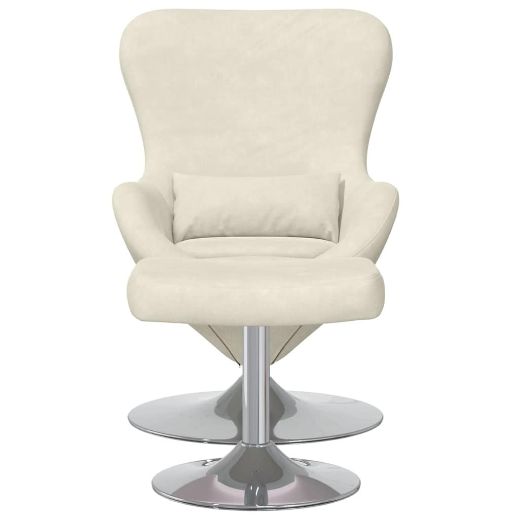 Fotel jajo 2 pcs Kremowy 63 x 73 x 90 cm Aksamit Lumarko!