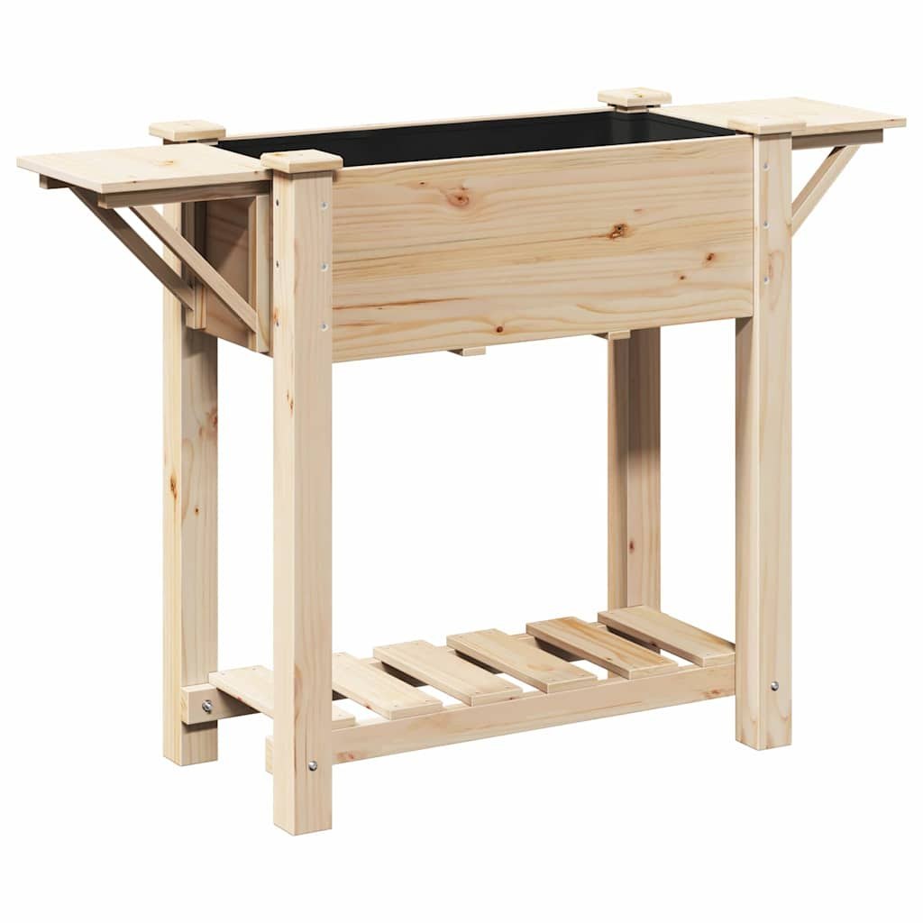 Doniczka ogrodowa z półką Beżowy 111 x 37 x 76.5 cm Lumarko!