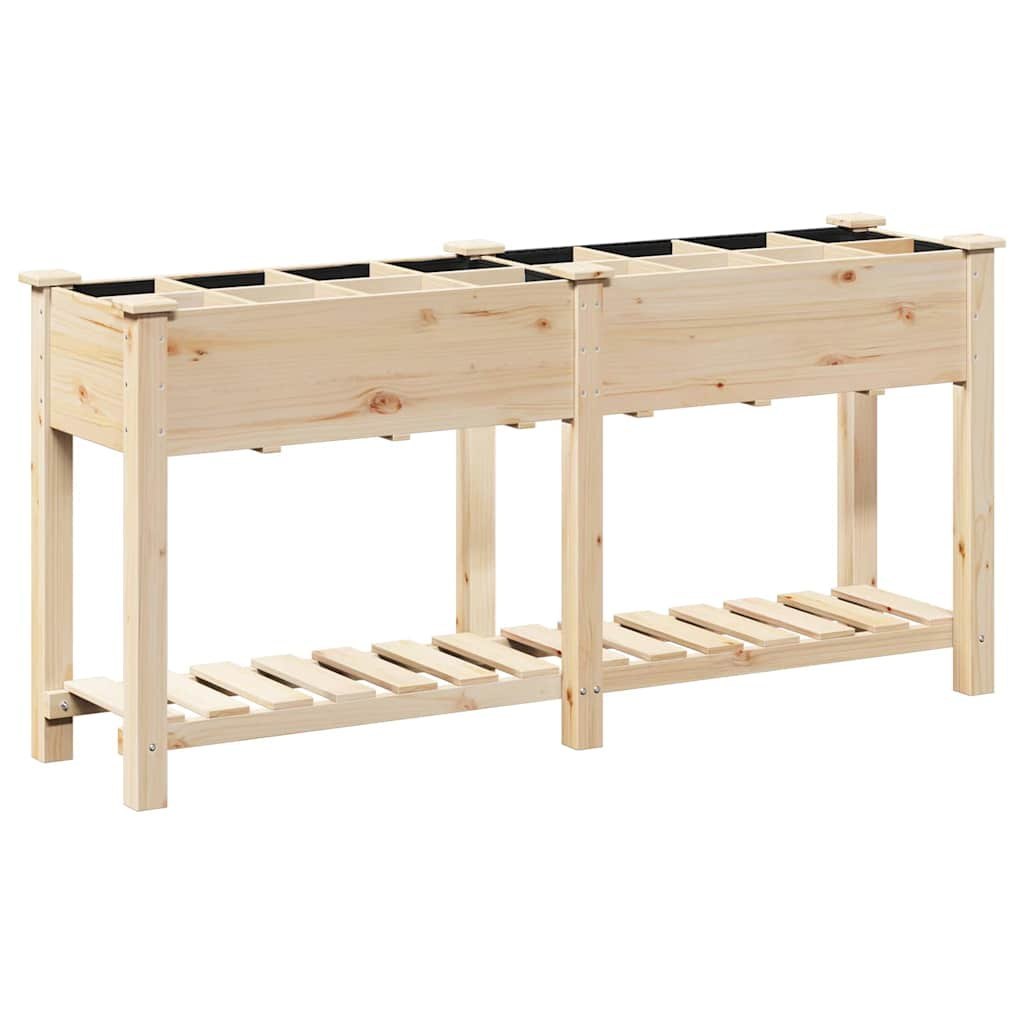 Doniczka ogrodowa z półką Beżowy 161.5 x 45 x 76.5 cm Lumarko!