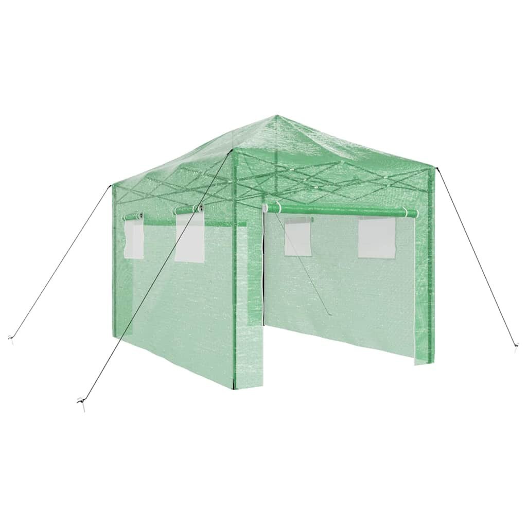 Szklarnia z dachem Zielony 280 x 410 x 315 cm Stal Lumarko!