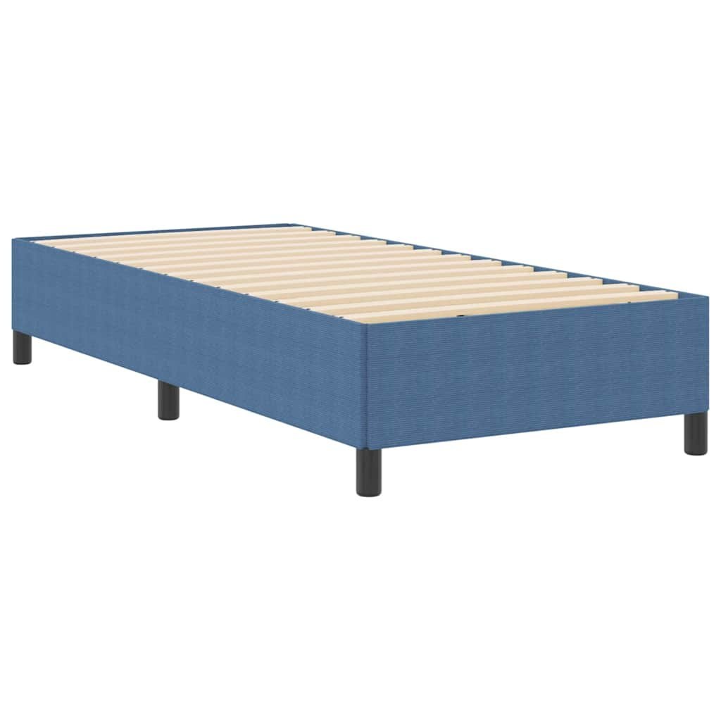 Rama łóżka Niebieska 90x200 cm z materiału sztruksowego Lumarko!