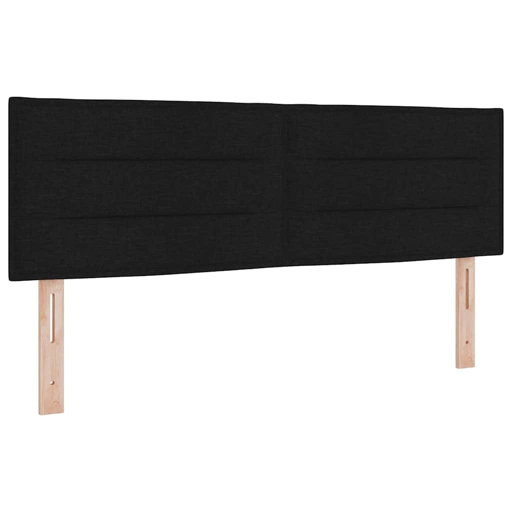 Wezgłowie z liniowym wzorem czarne 160 cm materiał Lumarko!