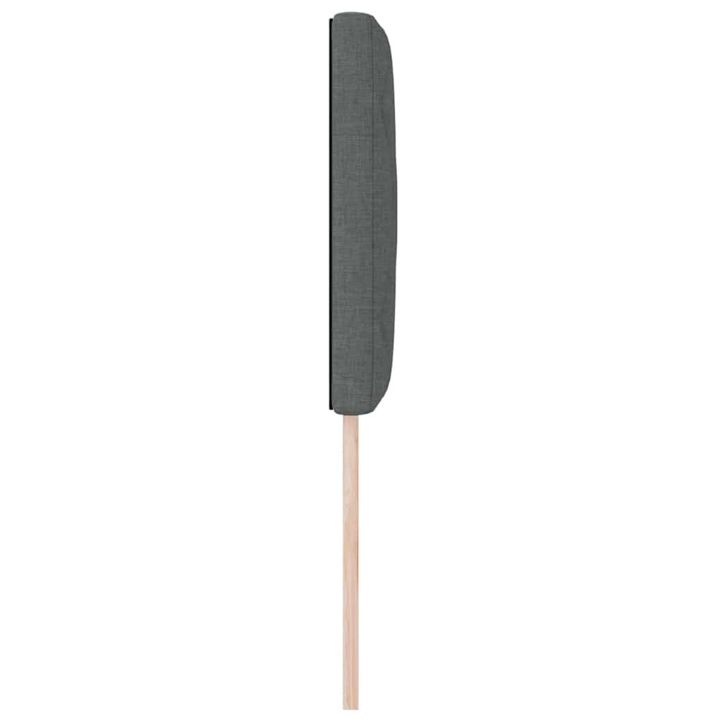 Wezgłowie w kratkę w ciemnoszarym kolorze, 80 cm, materiał Lumarko!