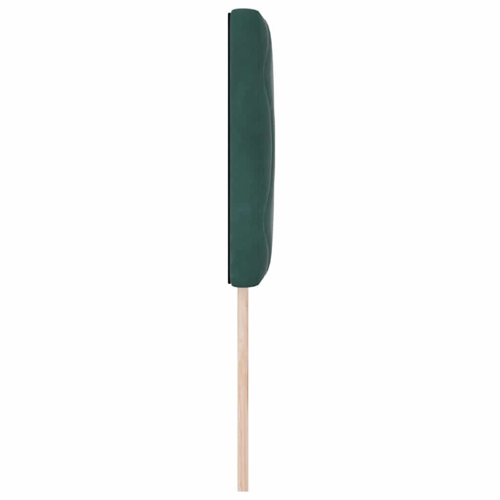 Wezgłowie z diamentowym wzorem, ciemnozielone, 80cm aksamit Lumarko!