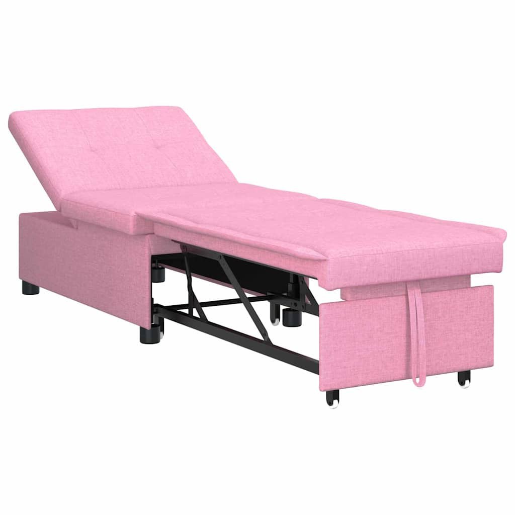 Sofa rozkładana 3 w 1 w różowym materiale Lumarko!