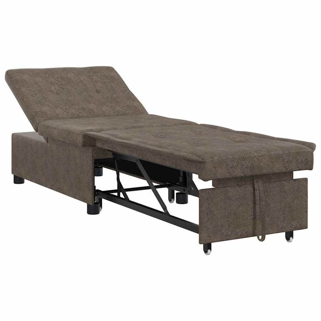Sofa Bed Zielony wojskowy 194 x 67 x 82 cm Tkanina Huahua