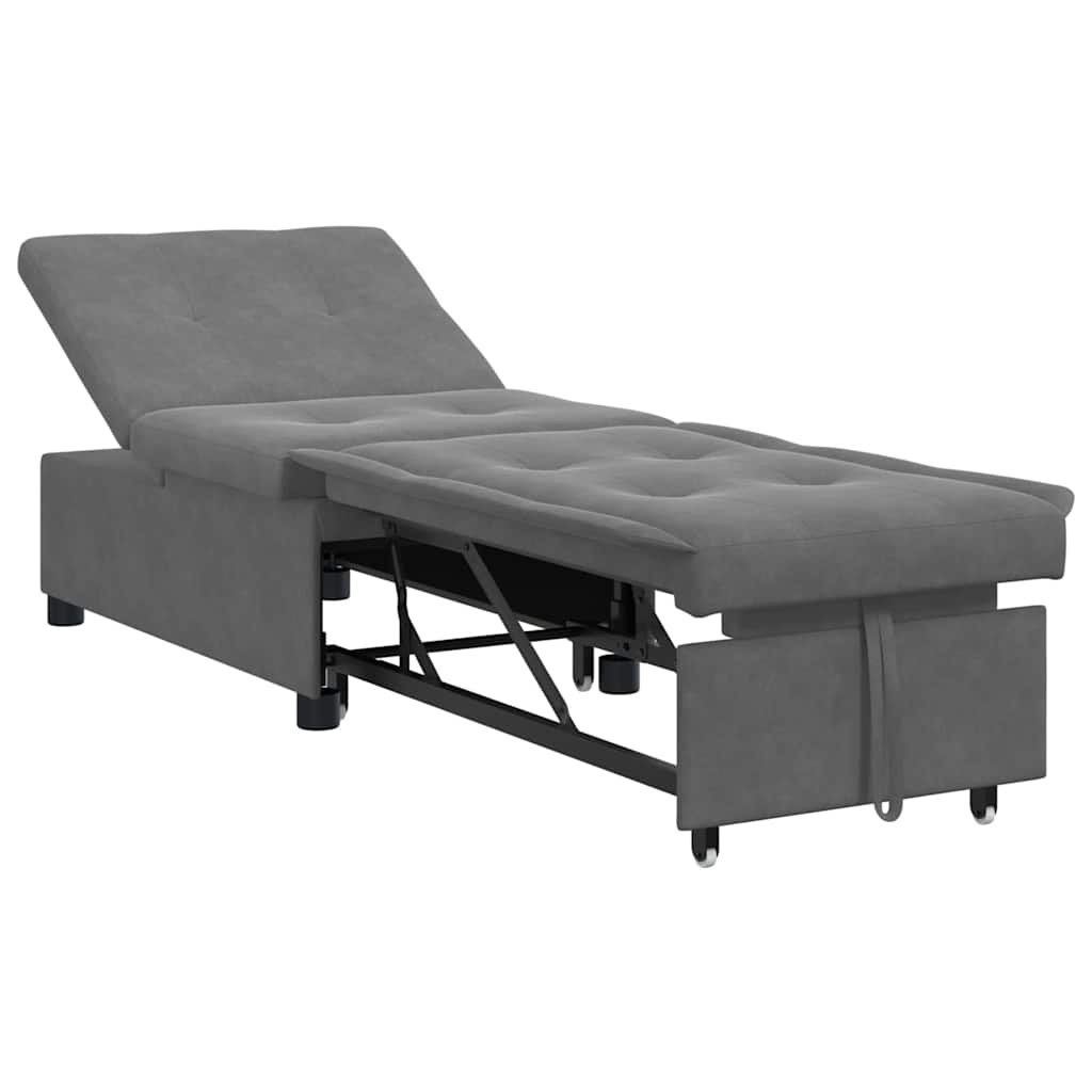 Sofa Bed Ciemnoszary 194 x 50 x 82 cm Lumarko!