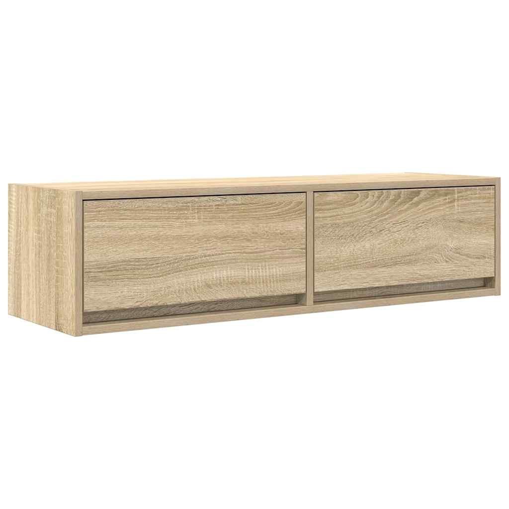 Szafka RTV Sonoma Dąb 100x31x25,5 cm z materiału drewnopochodnego Lumarko!