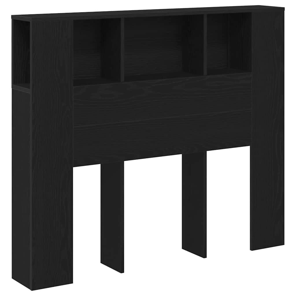 Szafka z wezgłowiem Czarny Dąb 120x19x104,5 cm Z materiałów drewnopochodnych Lumarko!