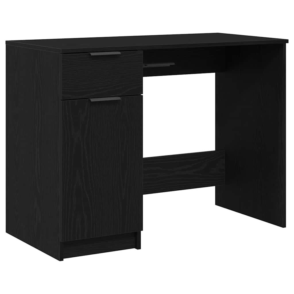 Biurko Czarny Dąb - 100x50x75 cm - Wykonane z materiału drewnopochodnego Lumarko!
