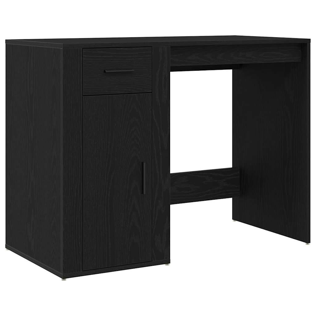 Biurko Czarny Dąb 100x49x75 cm z materiału drewnopochodnego Lumarko!