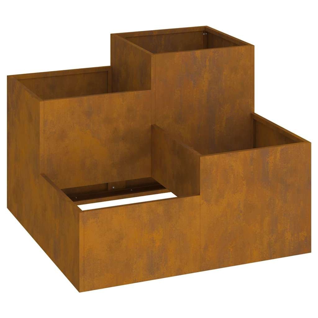 Doniczka ogrodowa Rdzawy 80 x 80 x 60 cm stal kortenowska Lumarko!