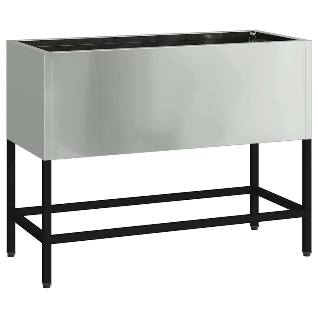 Podwyższona doniczka ogrodowa Srebrny 60 x 26 x 45 cm Lumarko!