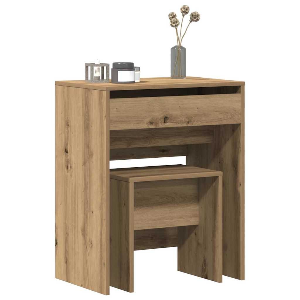 Toaletka z lustrem z drewna inżynieryjnego w kolorze Artisan Oak Lumarko!