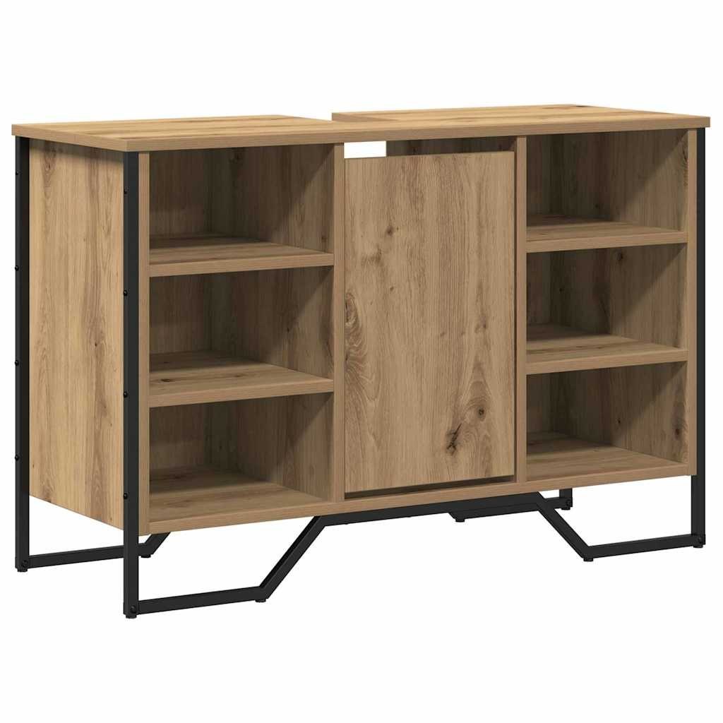 Szafka pod umywalkę Dąb rzemieślniczy 91x35x60 cm Płyta wiórowa Lumarko!