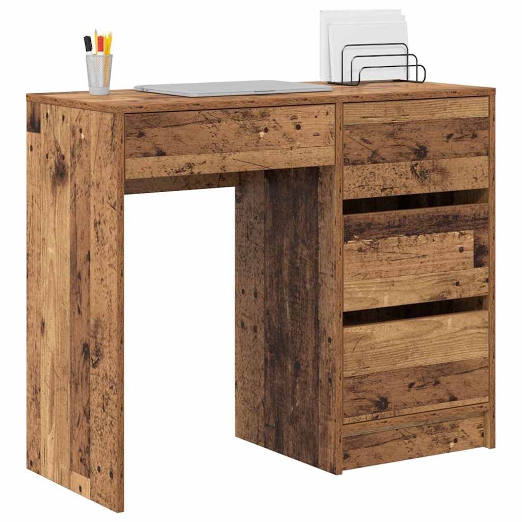 Stare Drewniane Biurko do Pisania Stare drewno Drewno z odzysku Lumarko!