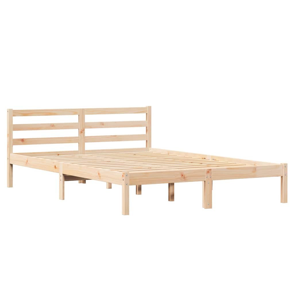 Łóżko z zagłówkiem 160x210 cm z litego drewna sosnowego Lumarko!