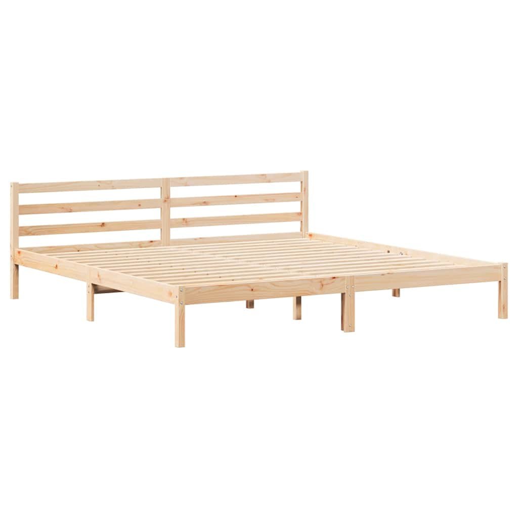 Łóżko z zagłówkiem 200x220 cm z litego drewna sosnowego Lumarko!