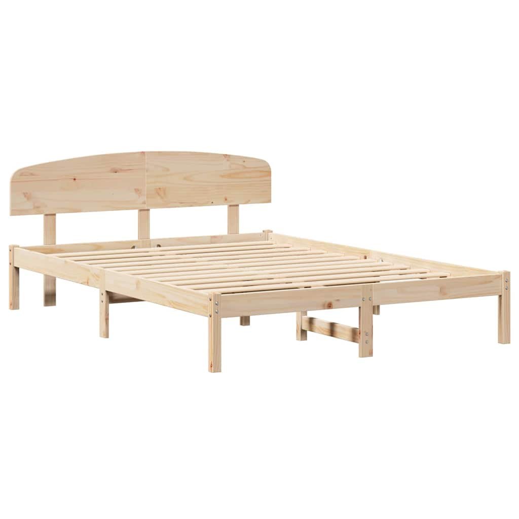 Rama łóżka z wezgłowiem 150x200 cm z litego drewna sosnowego Lumarko!