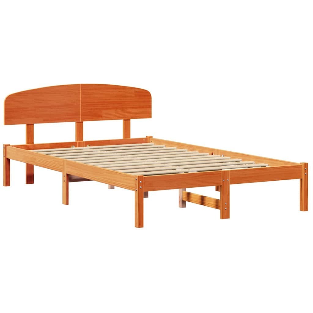 Rama łóżka Woskowane Brązowe 120x190 cm Lite drewno sosnowe Lumarko!