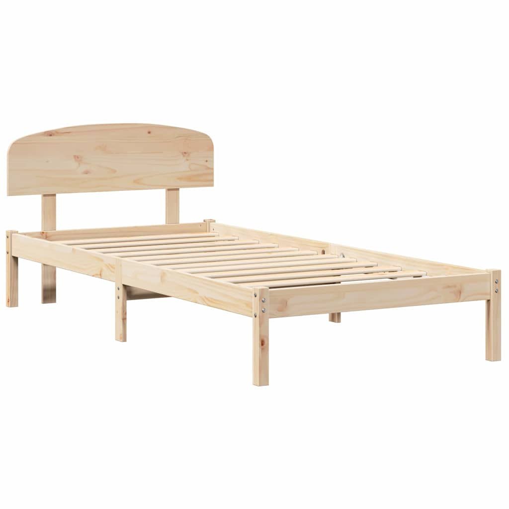 Rama łóżka z zagłówkiem 90x200 cm z litego drewna sosnowego Lumarko!