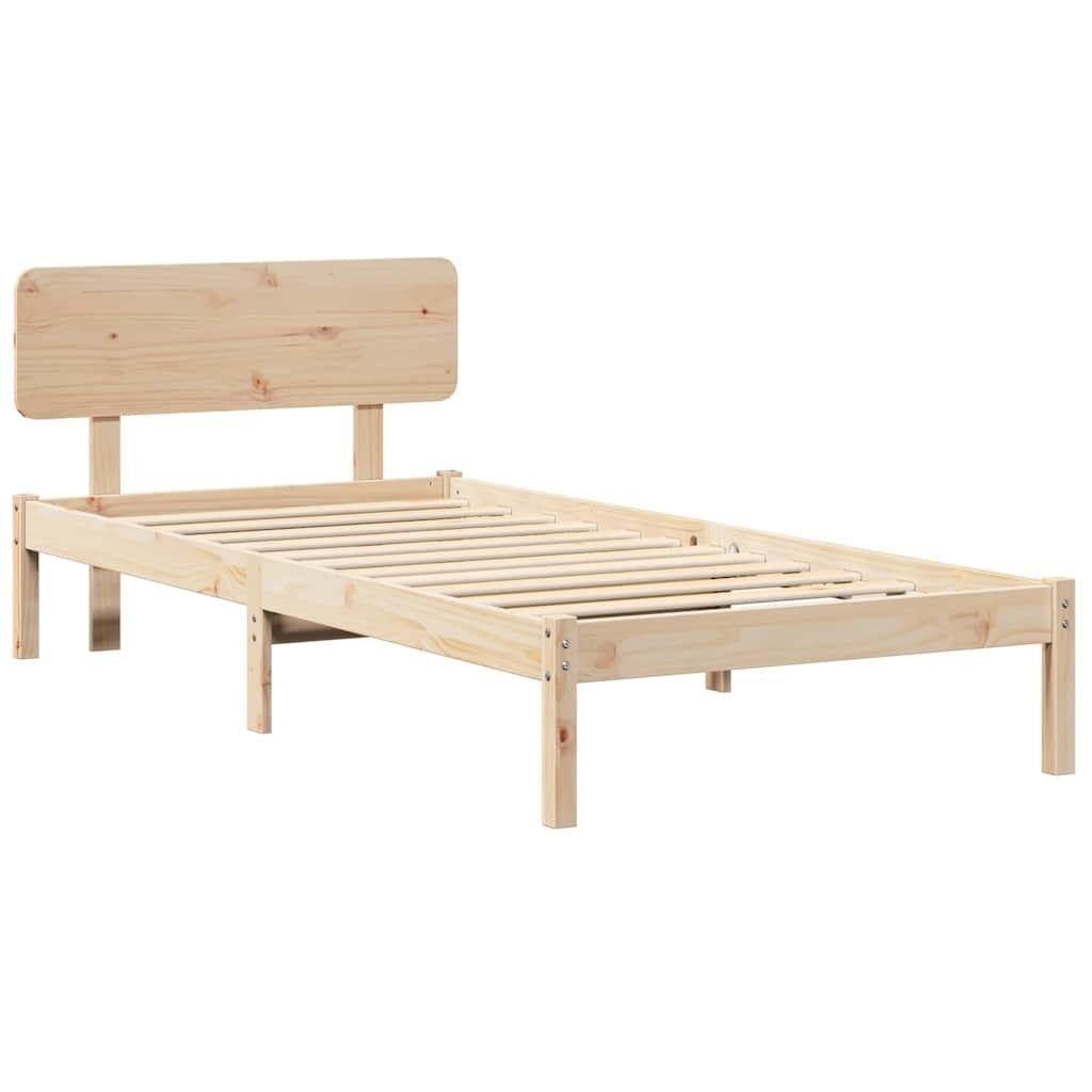 Rama łóżka z zagłówkiem 90x200 cm z litego drewna sosnowego Lumarko!