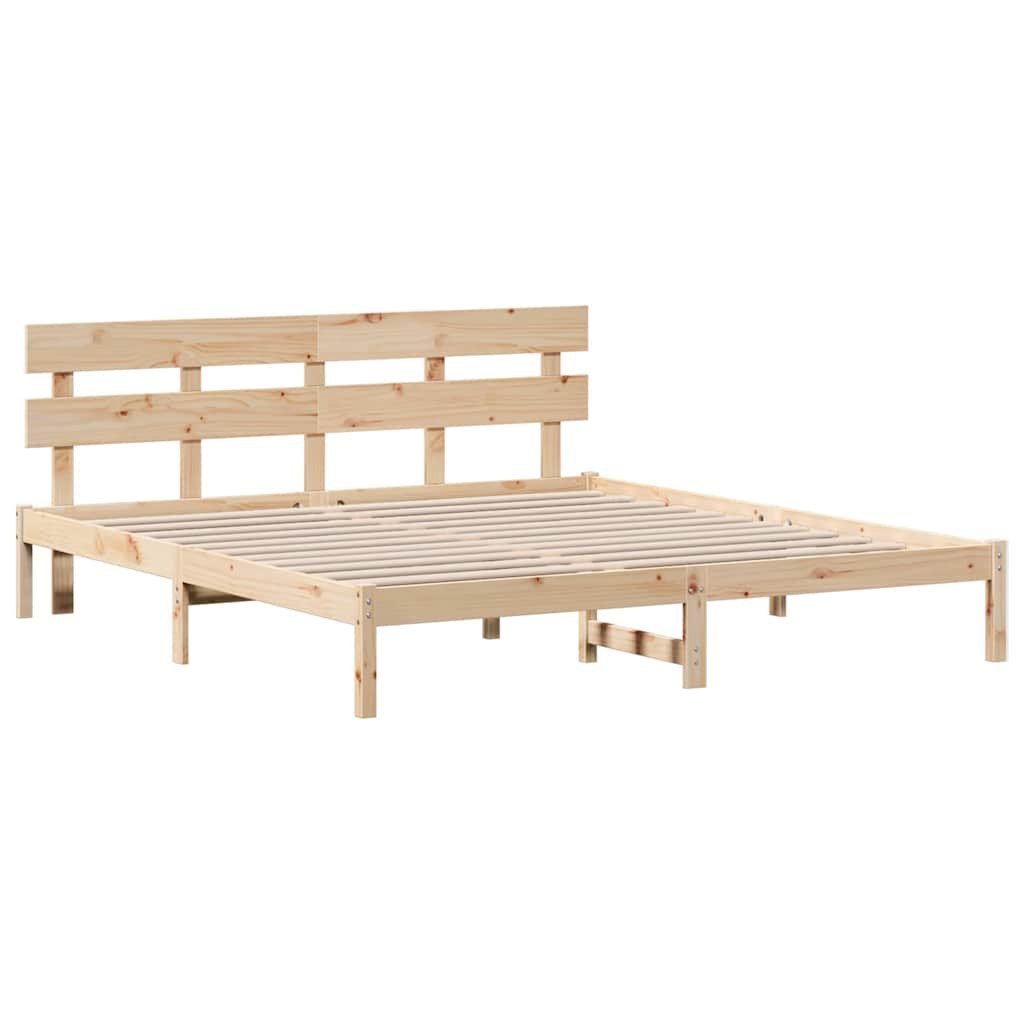 Ramka łóżka Brązowy 180 x 200 cm Lite drewno sosnowe