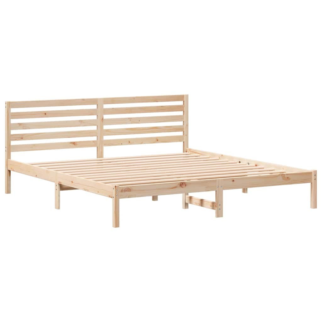 Ramka łóżka Brązowy 180 x 200 cm Lite drewno sosnowe Lumarko!
