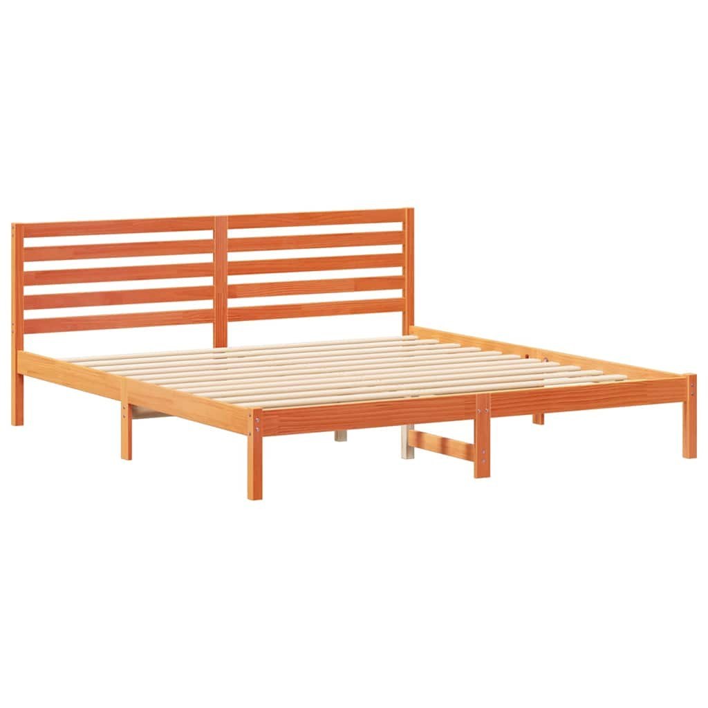 Ramka łóżka Woskowy brąz 180 x 200 cm Lite drewno sosnowe Lumarko!