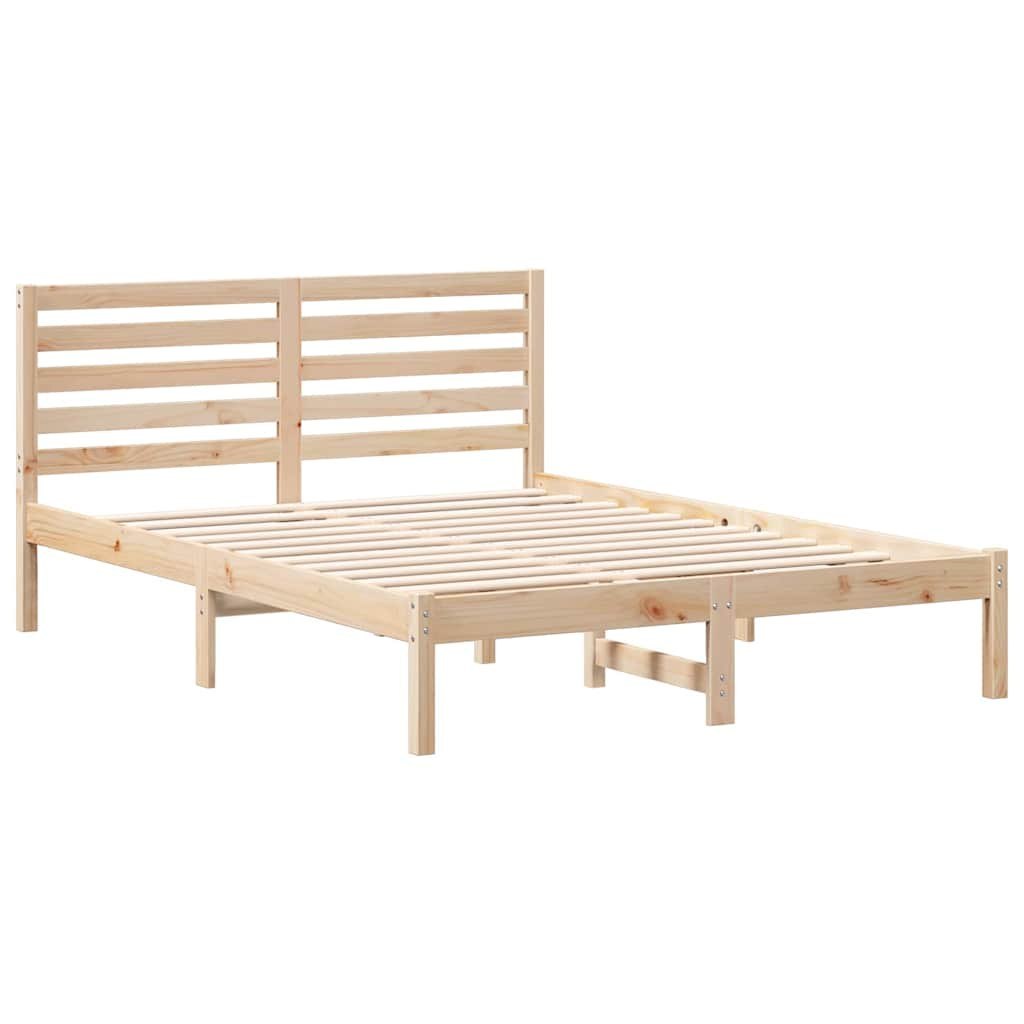 Ramka łóżka Brązowy 120 x 190 cm Lite drewno sosnowe Lumarko!