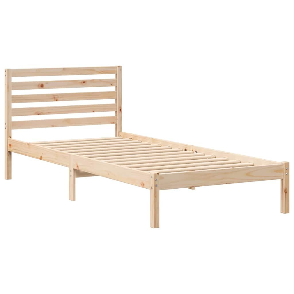 Ramka łóżka Brązowy 80 x 210 cm Lite drewno sosnowe Lumarko!